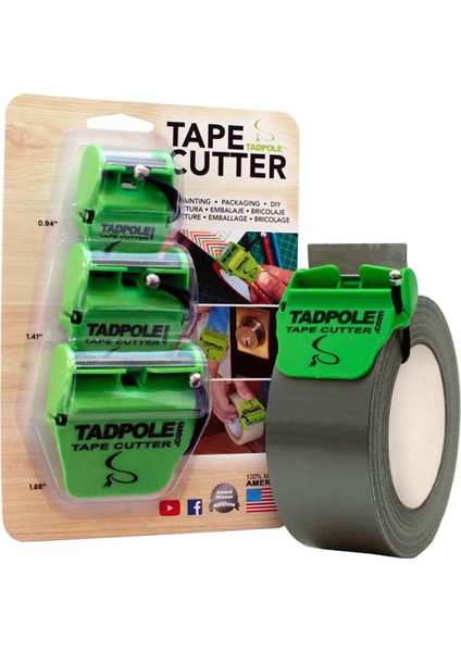 Tape Cutter Combo Bant Kesme Aparatı 3'Lü Set