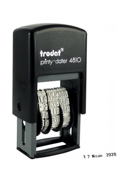 4810 Tarih Damgası İngilizce Mavi Keçe