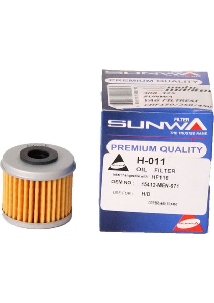 Honda CRF 250 X Yağ Filtresi HF116 (2004)