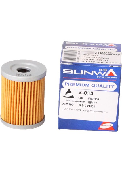 Suzuki DR 250 S Yağ Filtresi HF132 (1984-1987)