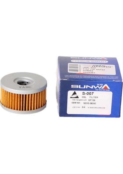 Suzuki DR-Z 250 Yağ Filtresi HF136 (2001)