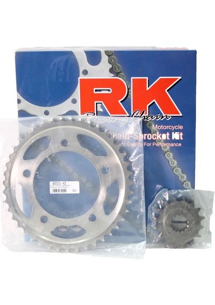 Honda CB 600 F HORNET Rk Ön Arka Dişli Set 525 - 16/43 T (2007-2011)