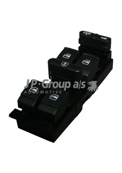 90860036 Cam Açma Düğmesi Dörtlü ( 10 Pin ) - Marka: Vw - Golf4-Bora-Passat - Yıl: 97-05