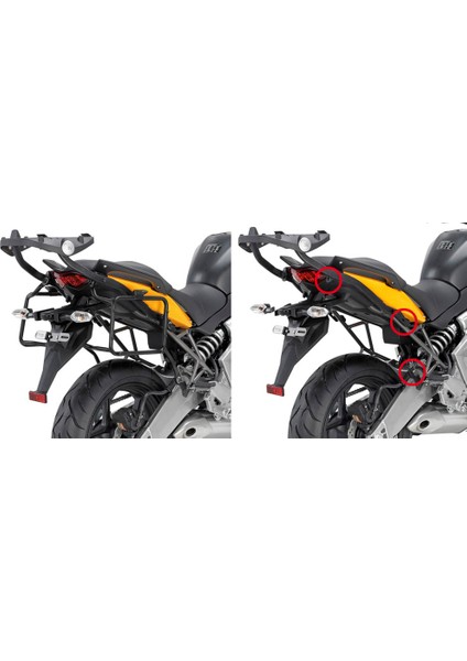 Gıvı Plxr450 Kawasakı Versys 650 (10-14) Yan Çanta Taşıyıcı