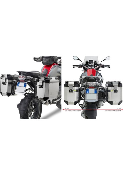 Gıvı Pl5108cam Bmw R 1200 Gs - R 1200 Gs Adventure (13-16) Yan Çanta Taşıyıcı