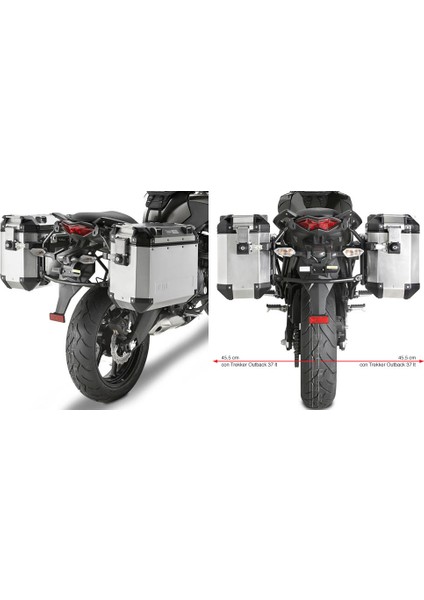 Gıvı Pl4103cam Kawasakı Versys 650 (10-14) Yan Çanta Taşıyıcı