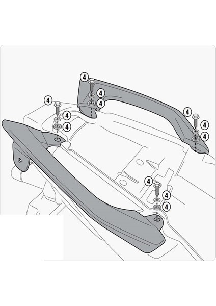 Gıvı 4103kıt Kawasakı Versys 650 (10-14) Yan Çanta Taşıyıcı Bağlantı Kiti