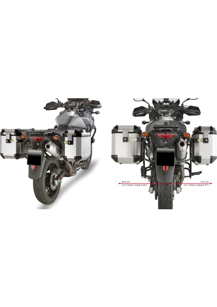 Gıvı Pl532cam Suzukı Dl 650 V-Strom (04-11) Yan Çanta Taşıyıcı