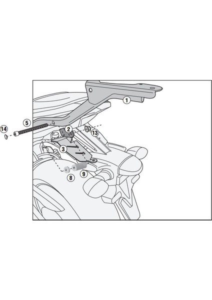 Gıvı 2118fz Yamaha Mt-07 (14-17) Arka Çanta Taşıyıcı