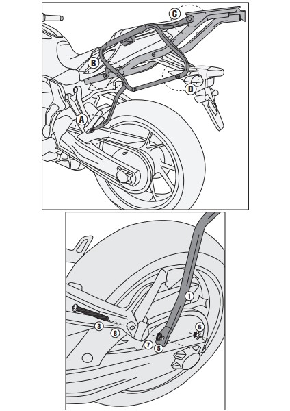 Gıvı Plx2118 Yamaha Mt-07 (14-17) Yan Çanta Taşıyıcı