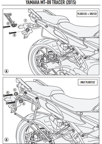 Gıvı Plxr2122 Yamaha Mt-09 Tracer (15-16) Yan Çanta Taşıyıcı
