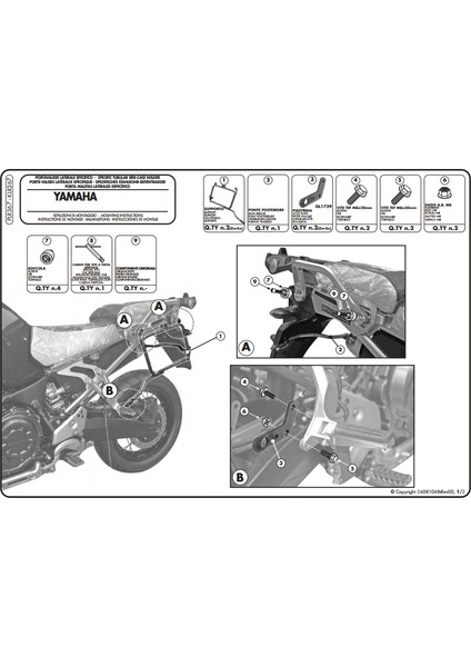 Klr367 Yamaha Xt 1200z Supertenere (10-15) Yan Çanta Taşıyıcı