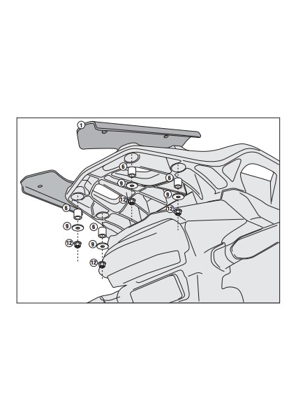 Kr1110 Honda Vfr 1200x Crosstourer (12-15) Arka Çanta Taşıyıcı