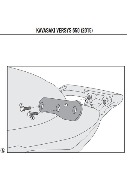 4114kıt Kawasakı Versys 650 (15-17) Yan Çanta Taşıyıcı Bağlantı Kıtı