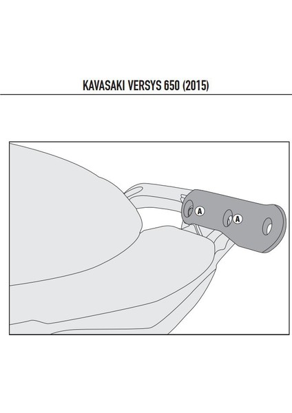 4114kıt Kawasakı Versys 650 (15-17) Yan Çanta Taşıyıcı Bağlantı Kıtı