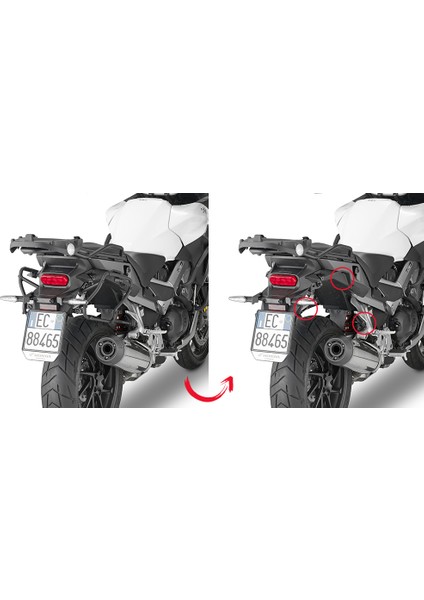 Klxr1139 Honda Vfr 800x Crossrunner (15-16) Yan Çanta Taşıyıcı