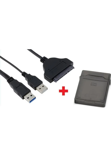 4853 Usb 3.0 Sata Kablo Çevirici Dönüştürücü Hdd Hardisk Kablosu + Kutu