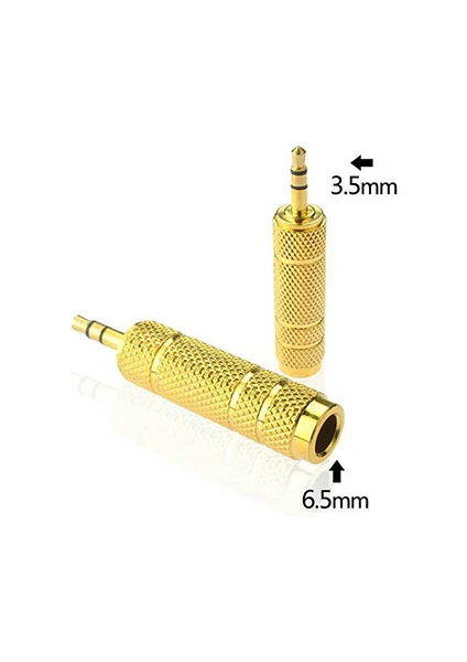 Ti-Mesh Gold 6.35Mm Dişi 3.5 Erkek Çevirici