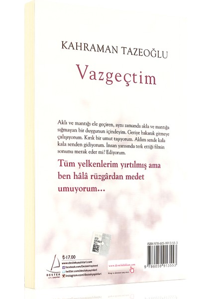 Vazgeçtim - Kahraman Tazeoğlu