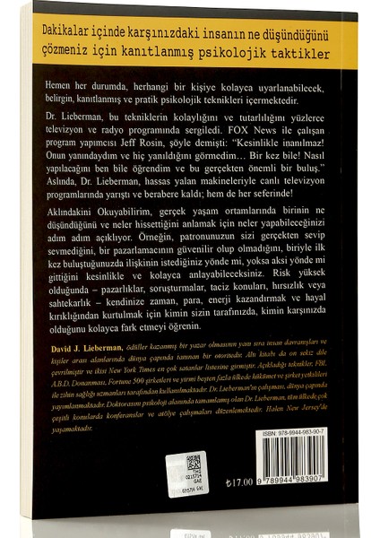Aklındakini Okuyabilirim! - David J. Lieberman