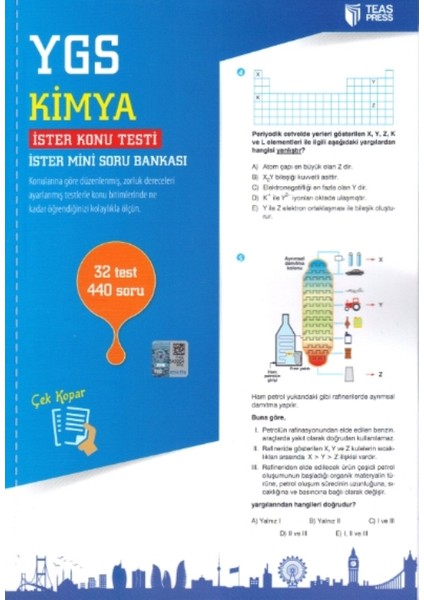 Teas Press-Sınav Yayınları Ygs Kimya Yaprak Test Çek Kopar