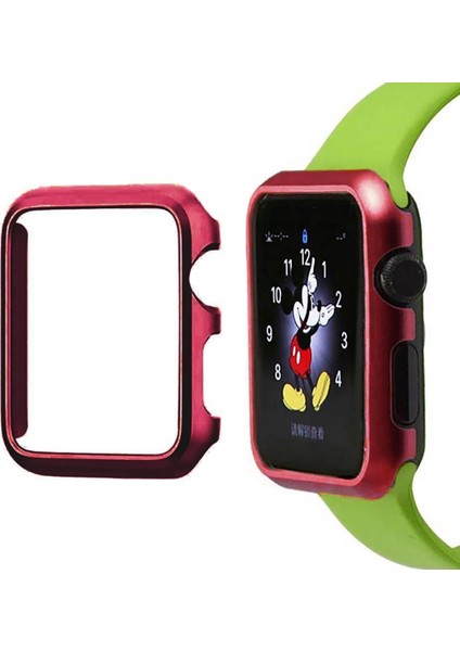 Apple Watch Uyumlu 38Mm Kasa Koruyucu Kılıf Watc 38Mm + Kırılmaz Cam