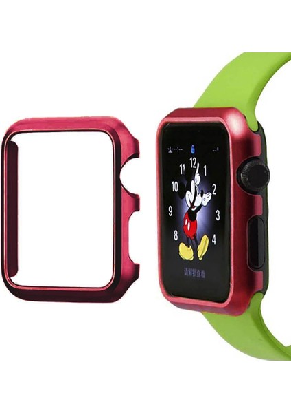 Apple Watch Uyumlu 42Mm Kasa Koruyucu Kılıf Watc 42Mm + Kırılmaz Cam