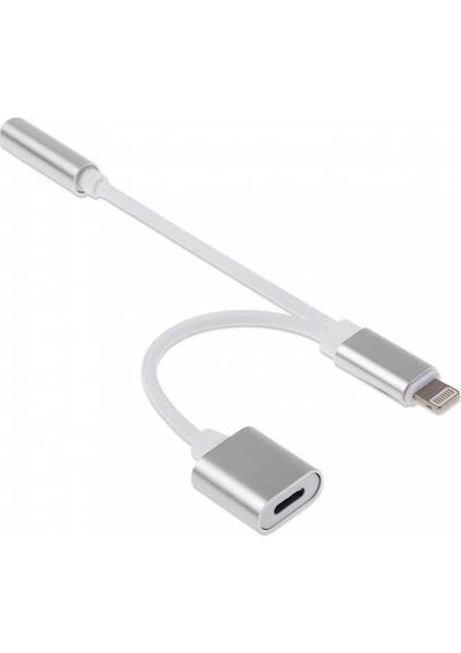 Apple iPhone Uyumlu 7 Aux Lightning 2in1 Kablo Kulaklık Çevirici ve Şarj Aynı Anda fiyatları