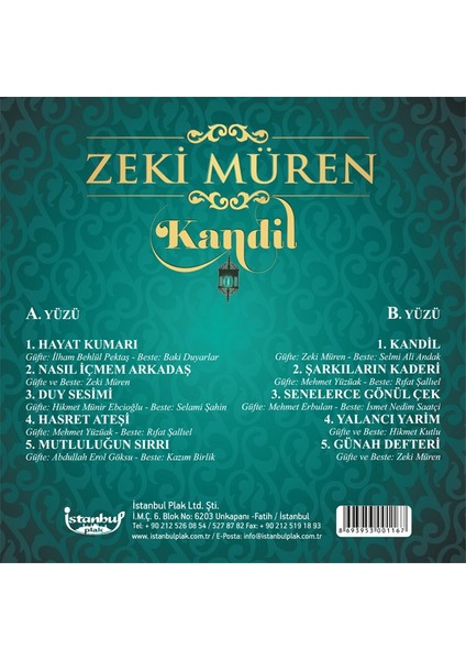 Zeki Müren - Kandil (Plak)