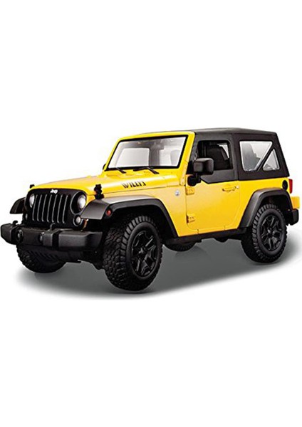 2014 Jeep Wrangler 1 - 18 Model Araba s - e Sarı