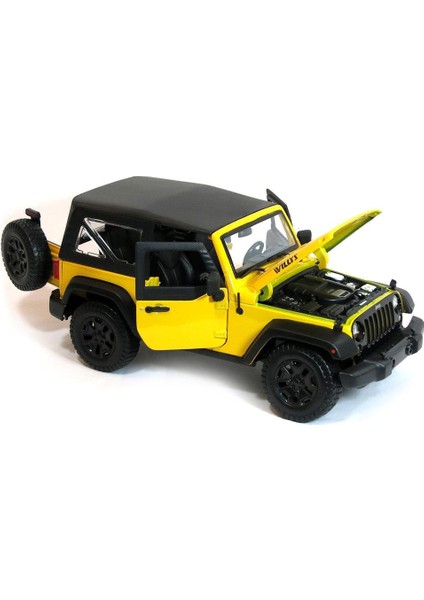 2014 Jeep Wrangler 1 - 18 Model Araba s - e Sarı