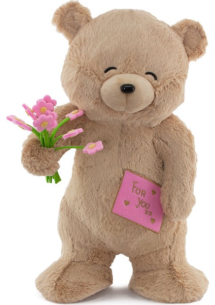 Sevgiliye Hediye Fluffy For You Çiçekli Ayı 55 cm