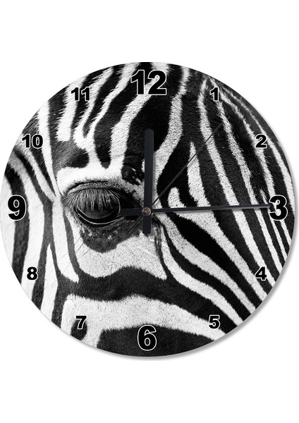 Zebra Gözü Ahşap Duvar Saati