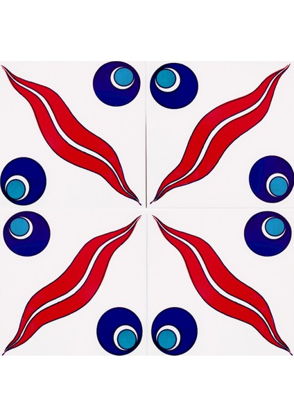 20x20 Cm SP 14 Kütahya Çinisi İznik Desenli Çini Karo fiyatları