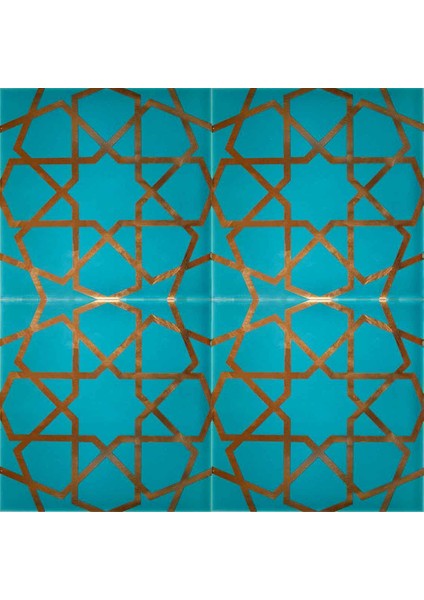 20x20 Cm SP 89 Turkuaz Metalik Kütahya Çini Karo fiyatları