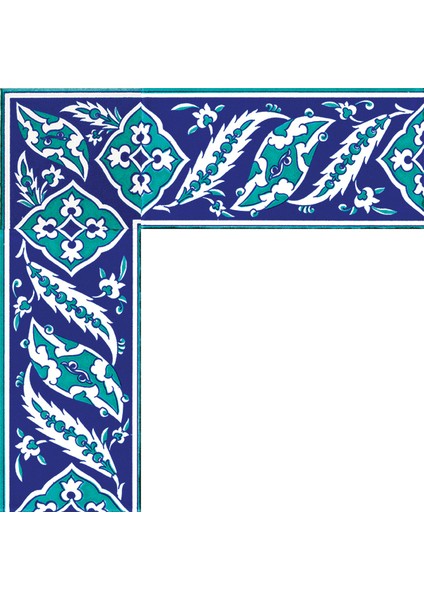 10x20 Cm KS 9 İznik Rumi Desenli Seramik Çini Bordür fiyatları