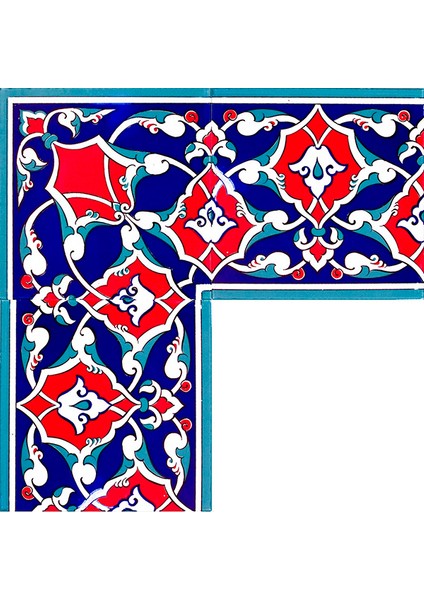 20x20 Cm KS 5 Osmanlı Rumi Desen Seramik Çini Bordür fiyatları