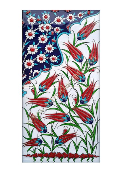 20x40 Cm ED 150 Lalezar El dekoru Çini Pano fiyatları