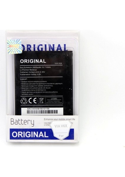 Energy Casper Via V6X Batarya Pil