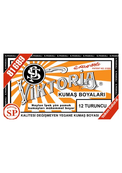 Kumaş Boyası Turuncu