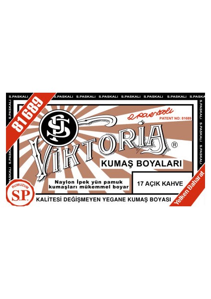 Kumaş Boyası Açık Kahve