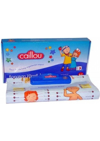 Caillou Türkçe Konuşan Vücut Atlası Eğitim Halısı