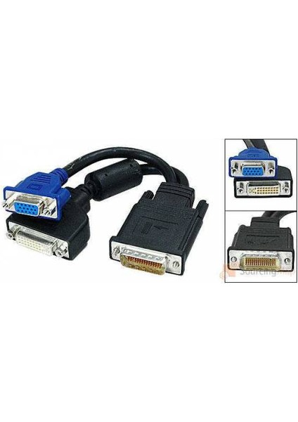 Dvi 59Pin To Dvi 24+5 To Vga Dvi To Vga Dual