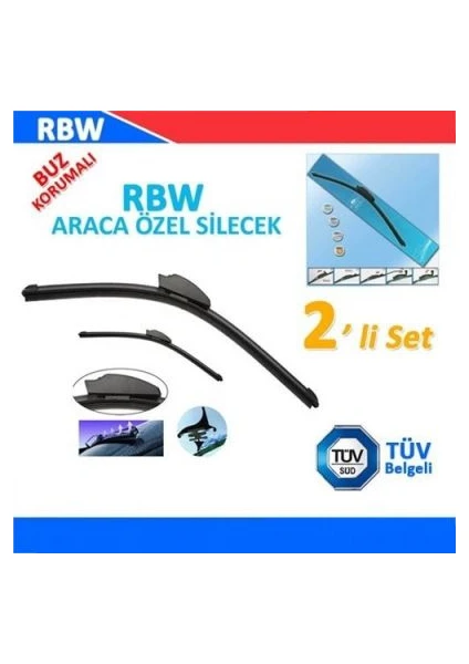 Rbw Renault Megane 2  Kasa Sedan/Hb 2006-2008 Arası Ön Silecek Tk.