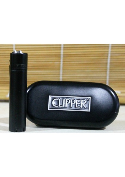Clipper Metal Çakmak Siyah Mat