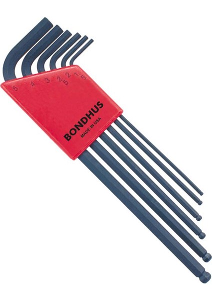 10946 Uzun Top Başlı Metrik Ölçü Allen Anahtar Seti Proguard İzole 6 Parça