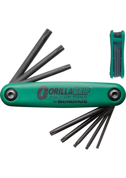 12634 Gorillagrip Katlanır Tip Torx Anahtar Seti Proguard İzole 8 Parça