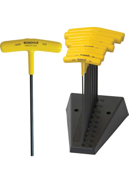15390 İnç Ölçü T Sap Allen Anahtar Seti Proguard İzole 10 Parça Boy 229Mm Standlı