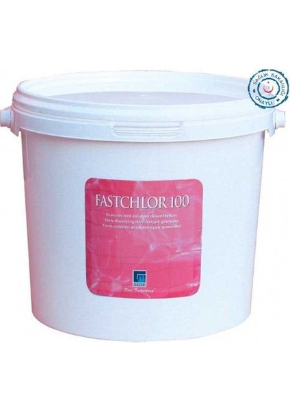 Toz Klor (Fastchlor 100” Stabilize Triklor Granülü, %90 Klor İçeriği) 50 Kg
