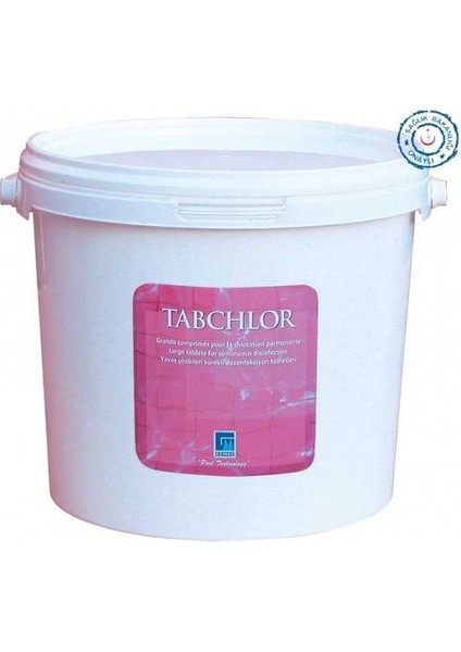 Tablet Klor %90 (Tabchlor Stabilize Triklor Tableti, 200 Gr %90 Klor İçeriği) 10 Kg